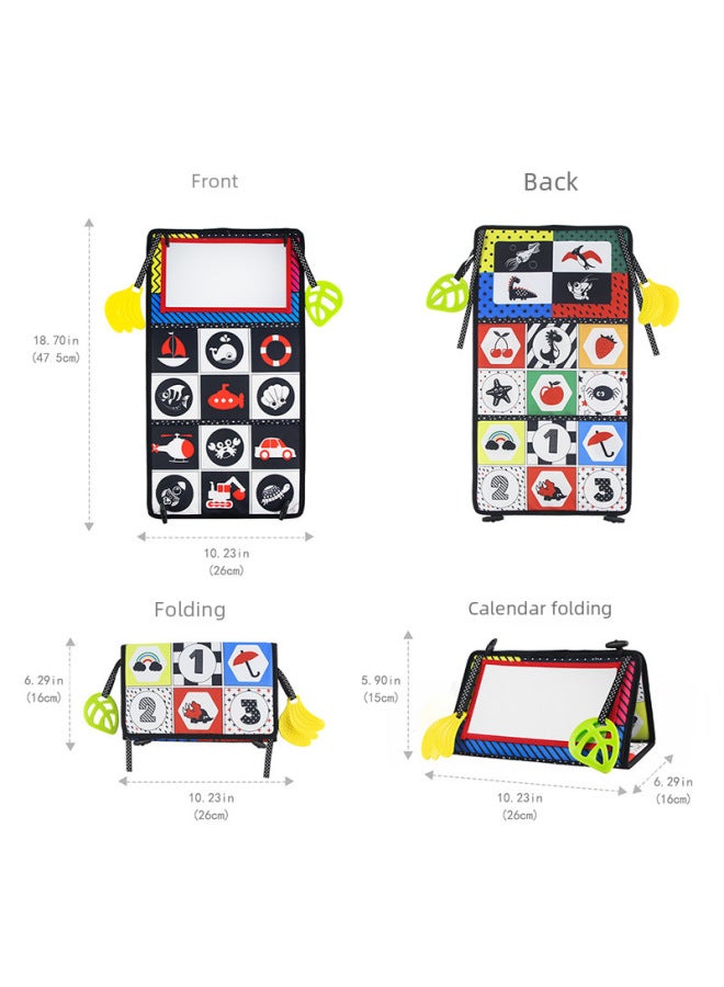 Baby Cloth Book Toy Squeaky Sound For Sensory Stimulation Learning-Color:Animal + Three-page Cloth Book (OPP Bag Packaging)  - Image 4