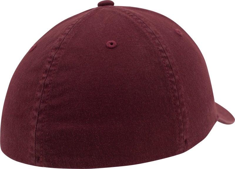 Flexfit Garment Washed Cotton Dad Hat, Maroon, S/M - Image 4