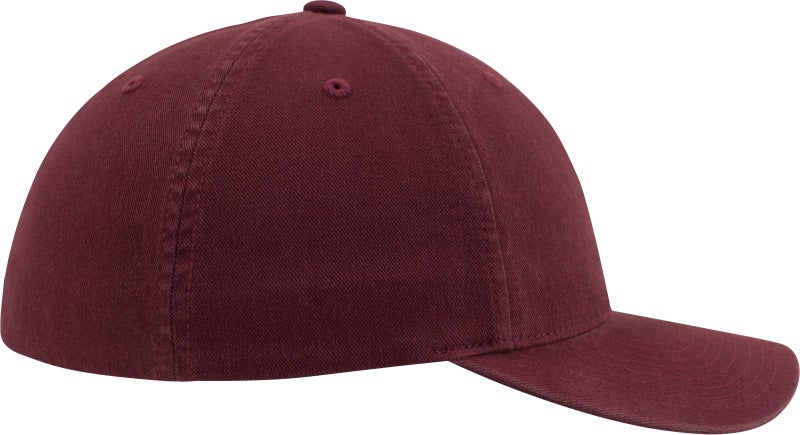 Flexfit Garment Washed Cotton Dad Hat, Maroon, S/M - Image 3
