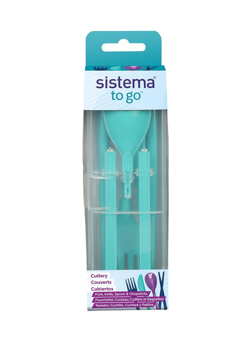 سيستيما Sistema To Go Collection 4 Piece Cutlery Set - No:01917 - Image 1
