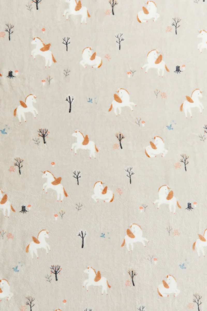 H&M Patterned fleece blanket