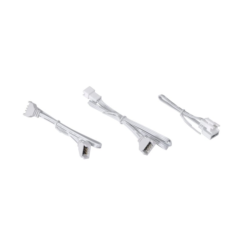 LIAN LI UNI Fan P28 Optional Side diffused RGB Strip 3 Pcs Pack,White Color Frame (Compatible with P28120-1W, P28120-3W, GA2P36W) -P28ARGB-W - Image 5