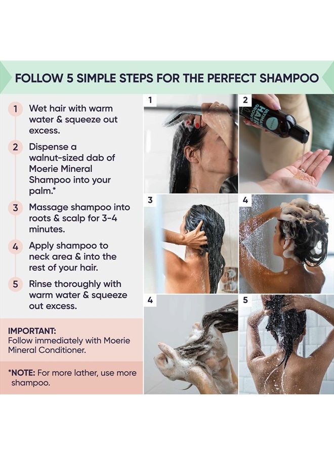 M MOÉRIE Moerie Ultimate Hair Growth Shampoo – For Longer, Thicker, Fuller Hair - Vegan Friendly Volumizing Hair Products – Paraben & Silicone Free – All Hair Types – Reverse Hair Loss – 8.5 fl oz (251ml) - Image 4