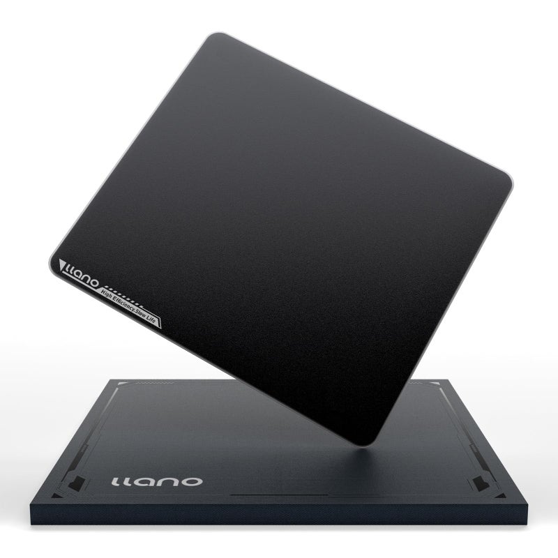 llano MP001 Tempered Glass Gaming Mousepad for FPS Gamers Esport, 17.7â€x15.8â€ Mouse Mat, Ultra-Smooth 0.85Î¼m Micro-Etched Surface, 3mm Thick, Non-Slip Base, Compatible with Viper/G502, XL 450mm *400mm - Image 1