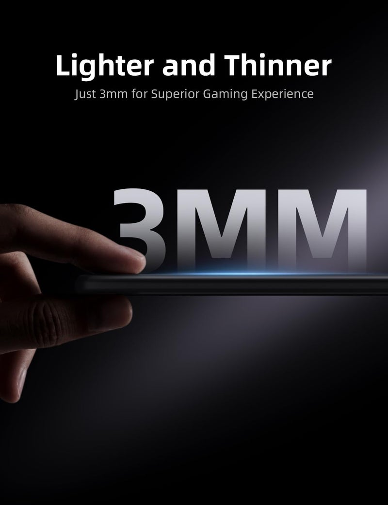 llano MP001 Tempered Glass Gaming Mousepad for FPS Gamers Esport, 17.7â€x15.8â€ Mouse Mat, Ultra-Smooth 0.85Î¼m Micro-Etched Surface, 3mm Thick, Non-Slip Base, Compatible with Viper/G502, XL 450mm *400mm - Image 5