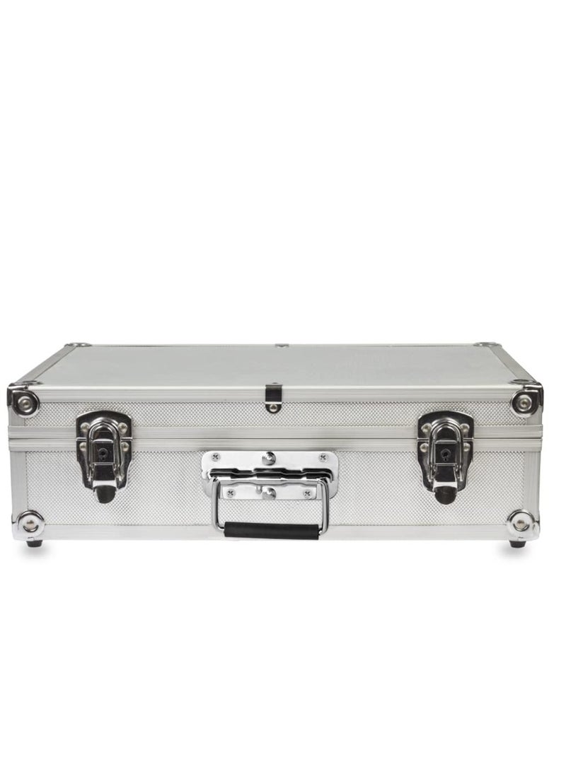 SOLARAE 2pcs Stainless Spring Folding Handle, with Rubber Grip Metal Lifting Box Handle Heavy Duty, Tool Box Handles, Chest Ring Pull Handle, Stainless Stee, for Toolbox Replacement, Storage Boxes - Image 3