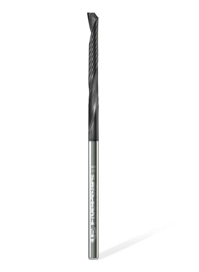 FIVEPEARS بت التوجيه الحلزوني FivePears Up Cut لآلات CNC مع طلاء Extreme Life، قطر القطع 1/8 بوصة، طول القطع 3/4 بوصة، ساق 1/8 بوصة، مطحنة طرفية من الكربيد للنحت على الخشب والنقش والطحن والحفر... - Image 1