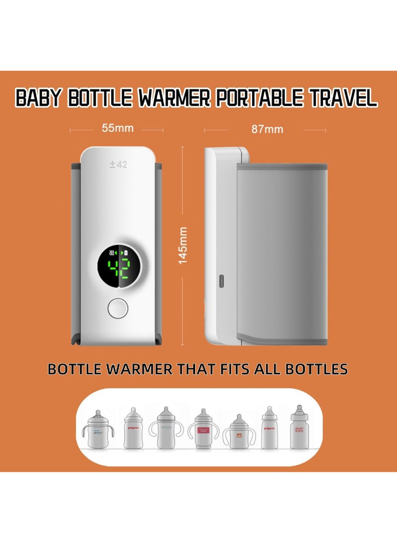 Portable Bottle Warmer,Baby Bottle Warmer,Portable Water Warmer, Bottle Warmer On The Go, Portable Bottle Warmer for Travel Wireless Portable Baby Milk Warmer - Image 4