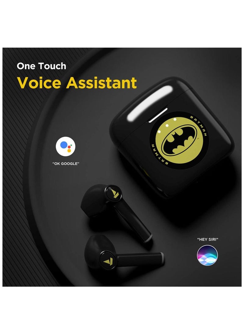 boAt - Airdopes 131 Batman DC edition bluetooth type-c voice assistant IWP technology knight black - Image 1