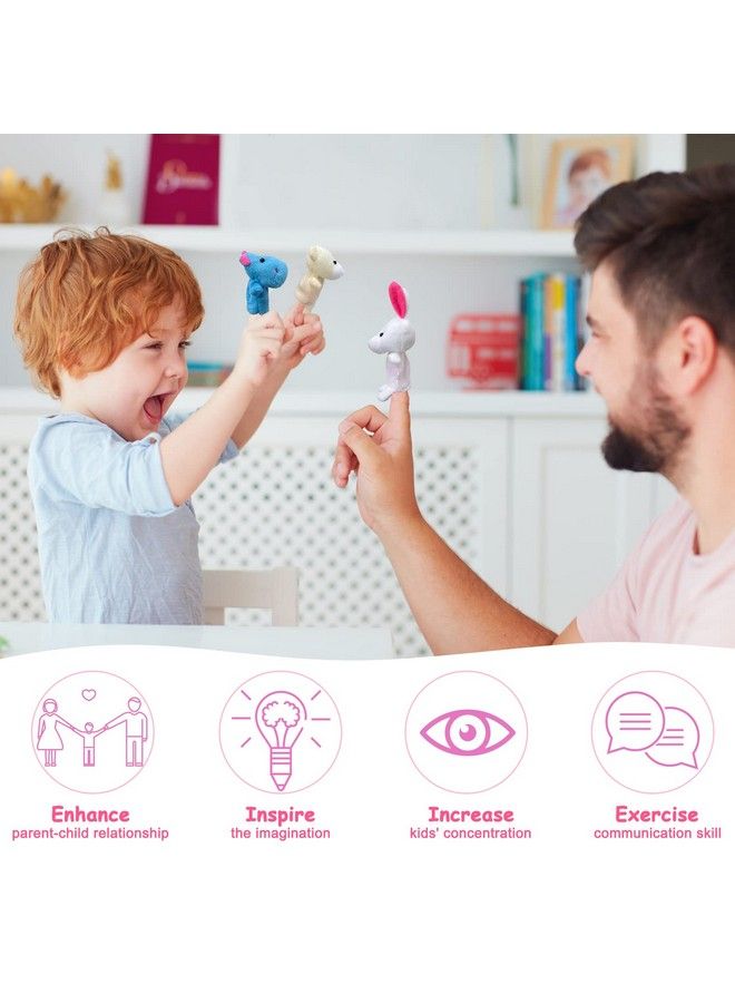 Sealive 22 Pcs Plush Animals Finger Puppet Toys Mini Plush Figures Toy Assortment For Kids Soft Hands Finger Puppets Game For Autistic Children Great Family Parents Talking Story Set - Image 3
