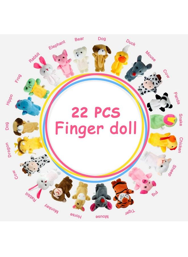 Sealive 22 Pcs Plush Animals Finger Puppet Toys Mini Plush Figures Toy Assortment For Kids Soft Hands Finger Puppets Game For Autistic Children Great Family Parents Talking Story Set - Image 4