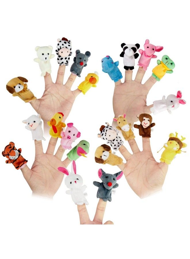 Sealive 22 Pcs Plush Animals Finger Puppet Toys Mini Plush Figures Toy Assortment For Kids Soft Hands Finger Puppets Game For Autistic Children Great Family Parents Talking Story Set - Image 1