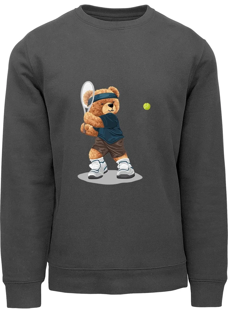 ادا بيبيك تشوكوك Ada Baby Kids Oversize Tennis Player Bear Printed Kids Sweatshirt