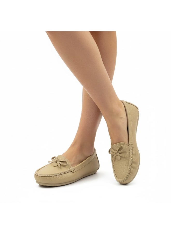 حذاء لوفر نسائي أنيق بكعب مسطّح – نعل عالي الجودة مضاد للانزلاق – متوفر بألوان ومقاسات متعددة - Image 1