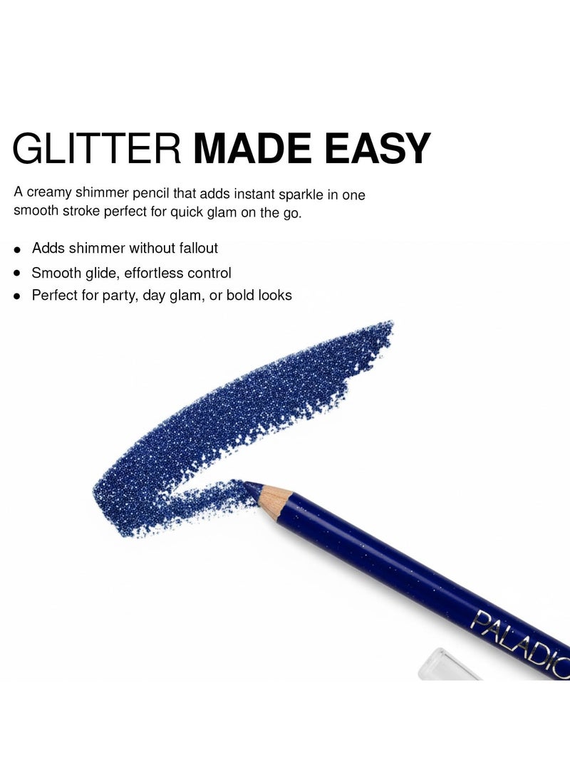 بالاديو قلم كحل جليتر، قابل للبري، سيلفر سباركل - Image 5