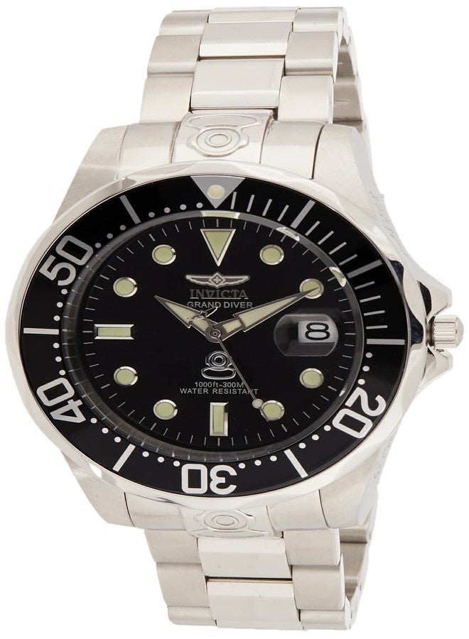 Invicta Mens Automatic Watch, Analog Display and Stainless Steel Strap 3044 - Image 1