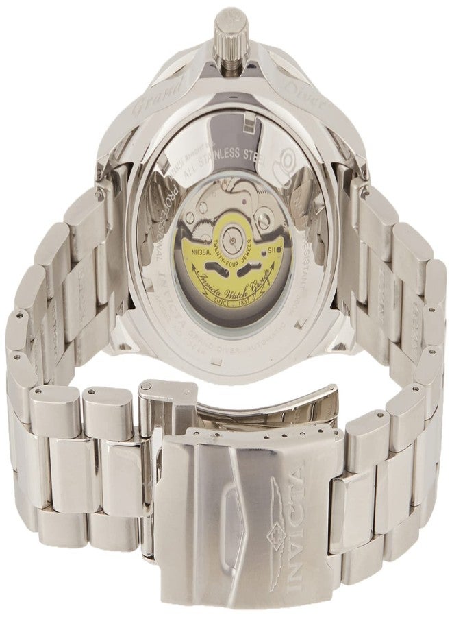 Invicta Mens Automatic Watch, Analog Display and Stainless Steel Strap 3044 - Image 2
