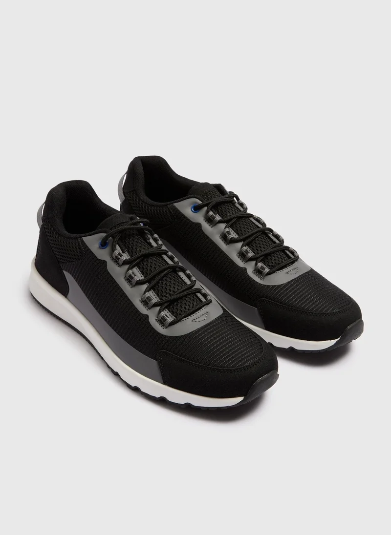 Matalan Black Mesh Fashion Traniers