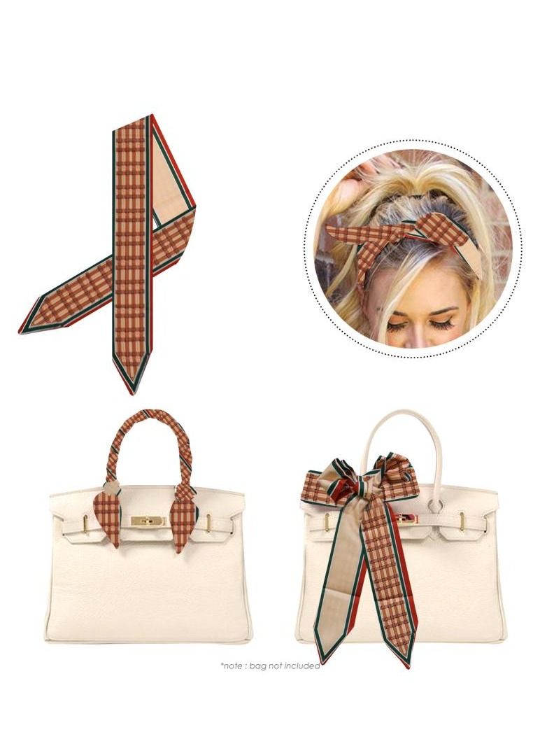 Alissa 1Pc Head Scarf Hair Tie Scarf for Women's Fashion Bag Tie Cloth Scarf for Women - Image 2