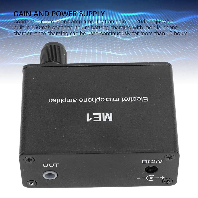 Electret Microphone Amplifier Adjustable Gain 0 20dB Preamplifier 3 5mm Input - Image 5