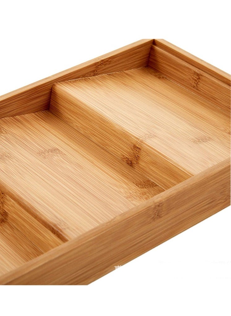 Hihonor - Spice Drawer Organzier Bamboo Spice Rack Tray Insert for Cabinet Drawer Countertop, Kitchen Seasoning Storage Drawer Organization - Image 1