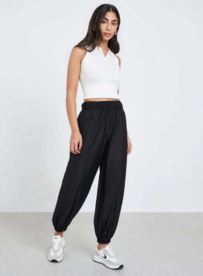 Styli Styli High Rise Relaxed Fit Cuffed Joggers