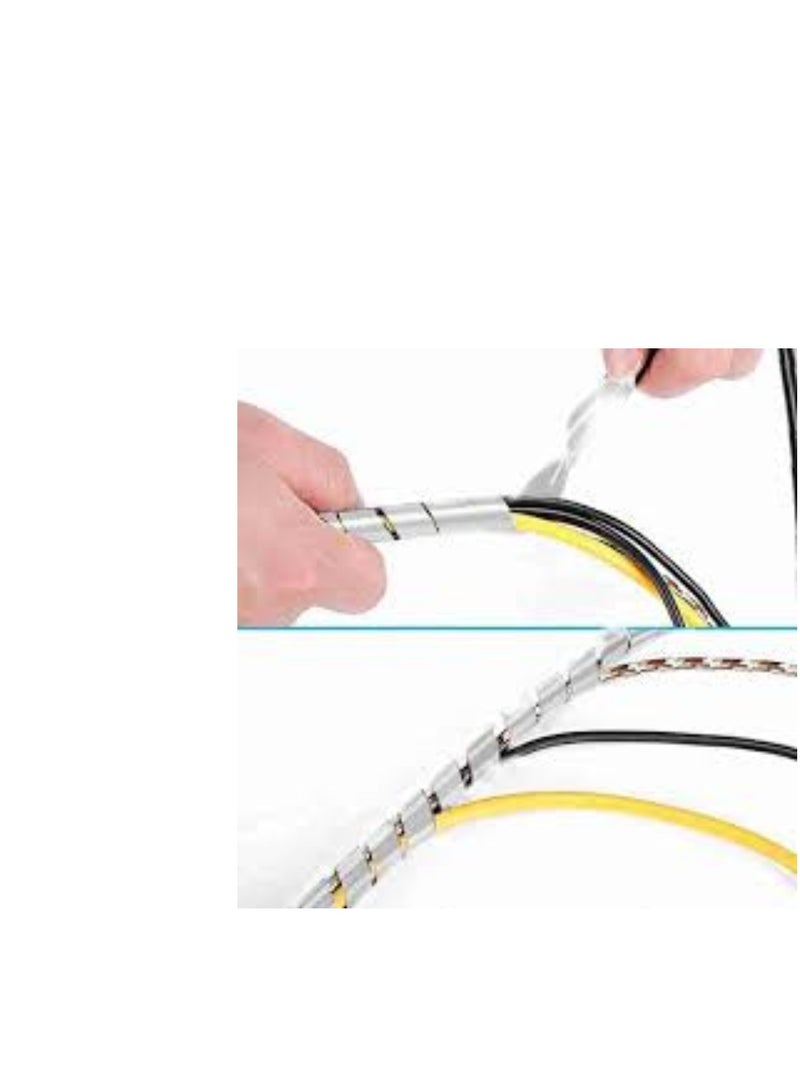 KNP KNP White Spiral Cable Wrap 10 MM  - Image 2