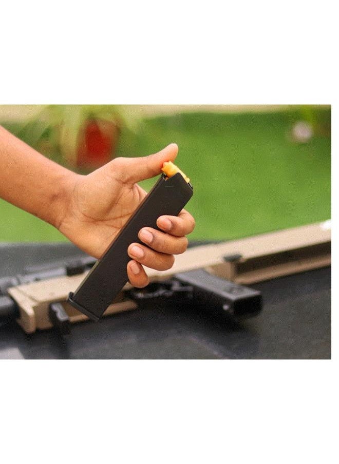 إس أم جي بندقية مغامرات للأطفال - لاعب واحد 8 سنوات فأكثر - تصميم SMG القابل للطي - 20 طلقة إسفنجية - سلاح الجاسوس السري  - Image 5