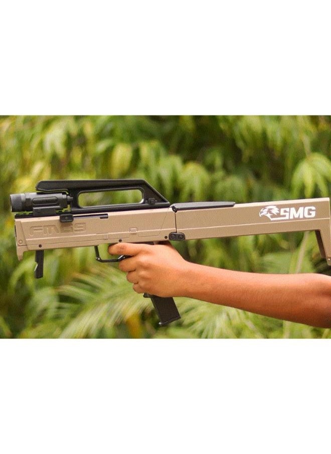 إس أم جي بندقية مغامرات للأطفال - لاعب واحد 8 سنوات فأكثر - تصميم SMG القابل للطي - 20 طلقة إسفنجية - سلاح الجاسوس السري  - Image 3