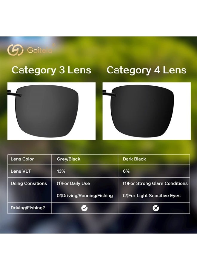 Polarized Flip up Clip on Sunglasses over Prescription Glasses for Men Women|Easy to Put on and Take off One-handed（Grey lenses）