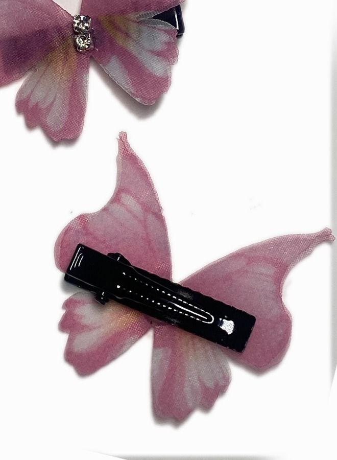 Elite Dose Cute Butterfly Design Hair Clips for Girls 4 Pieces - Image 4