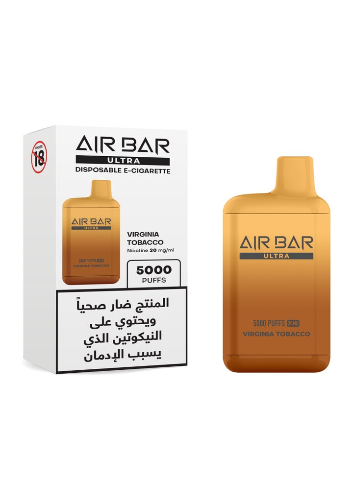 Buy Air Bar Ultra Virginia Tobacco Disposable Ecigarette Vape 20mg Online |  15 Minutes Instant Delivery | Fastest Delivery in Riyadh, and the KSA