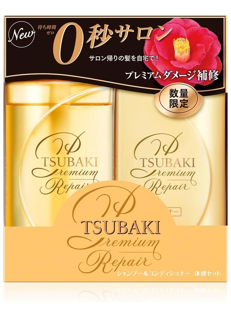 Tsubaki - Shiseido Tsubaki Premium Repair Floral Fruity Shampoo and Conditioner Set ,(490ml/16.56oz) each - Image 1