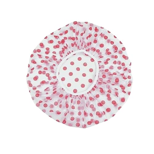 Fivanio Waterproof Elastic Eva Free-Size Bathroom Shower Caps Daily Use Plastic Shower Cap for Girl's and Women's. - Image 1