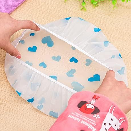 Fivanio Waterproof Elastic Eva Free-Size Bathroom Shower Caps Daily Use Plastic Shower Cap for Girl's and Women's. - Image 3