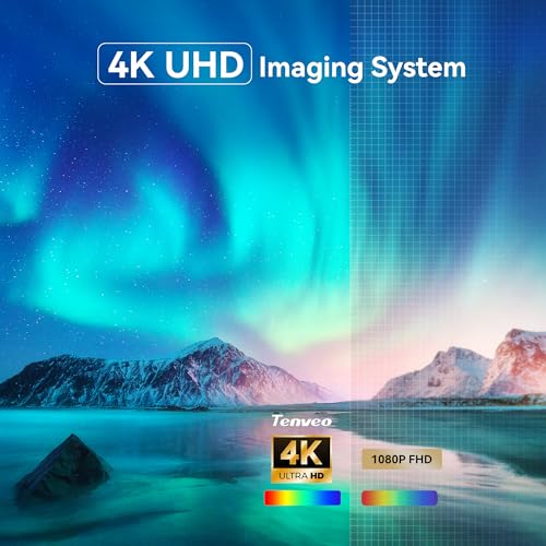 Tenveo 4K PTZ Conference Room Camera System, AI Auto-Tracking 12X Optical Zoom USB3.0 HDMI PTZ Camera and Bluetooth Speakerphone with 2 Expansion Mics Kit Wide Angle for Large Room Meetings - Image 4