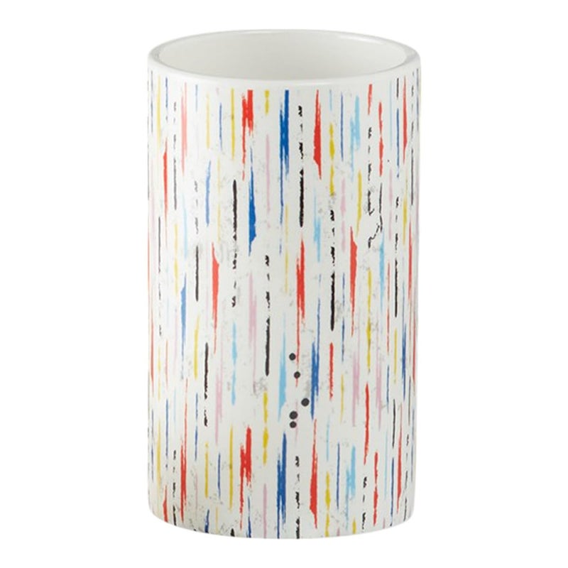 Kookee Ceramic Tumbler Holder – Stylish & Durable Bathroom Organizer (1 Piece) Multi (09758-TM) - Image 1