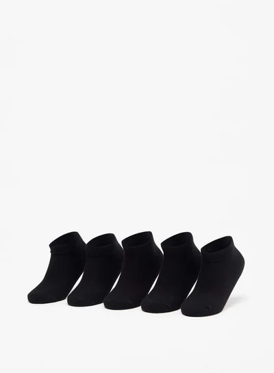 JUNIORS Textured Ankle Length Socks - Set of 5