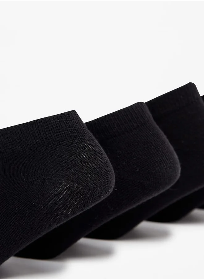 جونيورز Textured Ankle Length Socks - Set of 5