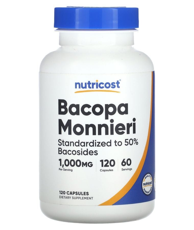 Bacopa Monnieri 120 Capsules (500 mg per Capsule)