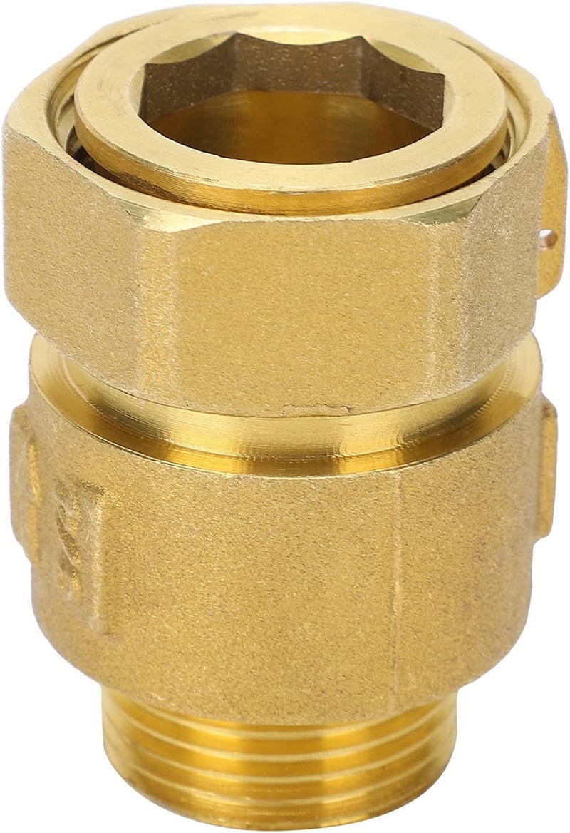 Check Valve Brass Material 1 - Way Swing Type DN20x25, Threaded Water Meter Reflux Control Tool - Low Flow Resistance, Easy Installation, Leak Prevention for Household Use - Image 3