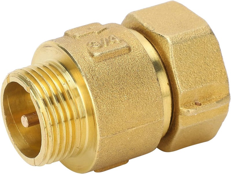 Check Valve Brass Material 1 - Way Swing Type DN20x25, Threaded Water Meter Reflux Control Tool - Low Flow Resistance, Easy Installation, Leak Prevention for Household Use - Image 2