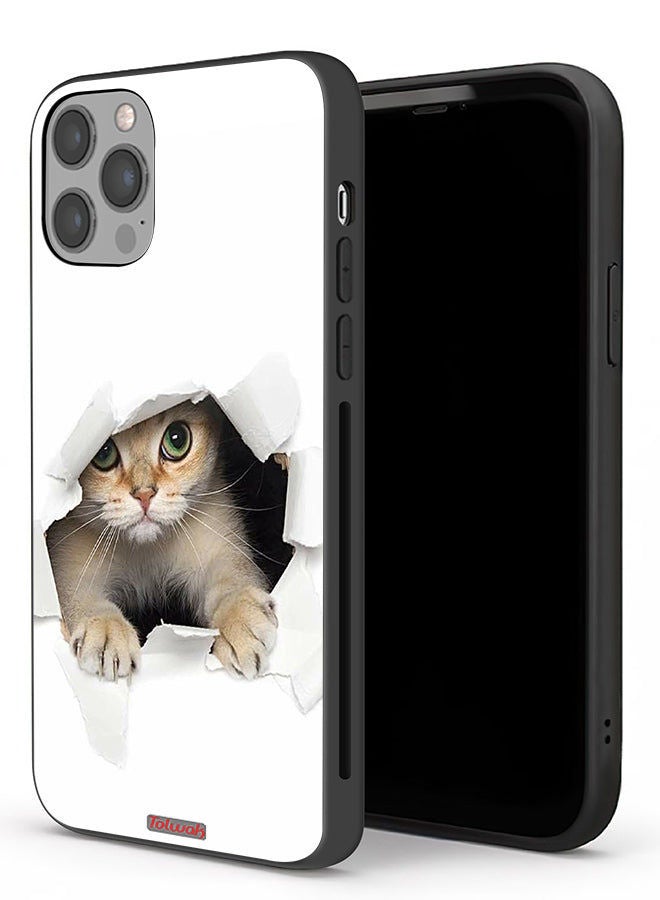 Tolwak Apple iPhone 12 Pro Max Protective Case Cat Appearing - Image 1
