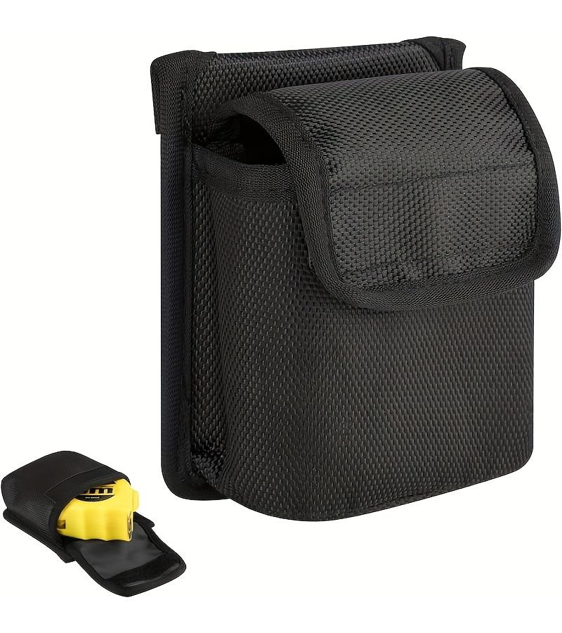 2pcs Portable Measuring Tape Bag Fabric Belt Clip For Tools Storage - Image 2