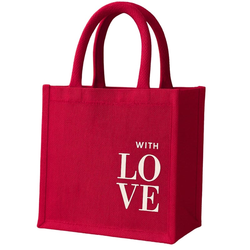 JUNERUSH Jute Bags for Women/Men | Durable Eco-friendly Jute bags for lunch box, grocery shopping, Return Gifts | Lunch Bag for Office Tiffin | Multipurpose Jute bags with Zip (12 Inch) - Image 1