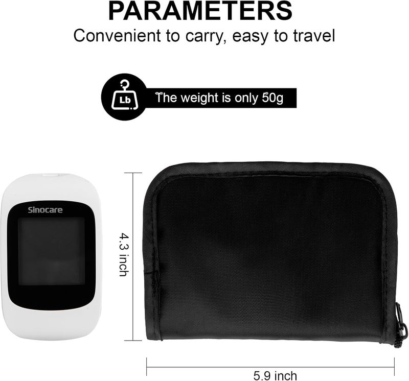 GENCAM Diabetes Supply Case Diabetic Organizer For Test Strips With Mesh Pocket Portable Diabetes Testing Kit bag Travel Blood Glucose Meter Glucometer Storage Bag Glucose Monitor Case - Image 5