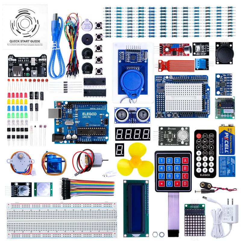ELEGOO UNO R3 Project Most Complete Starter Kit with Tutorial Compatible with Arduino IDE 200 Components - Image 2