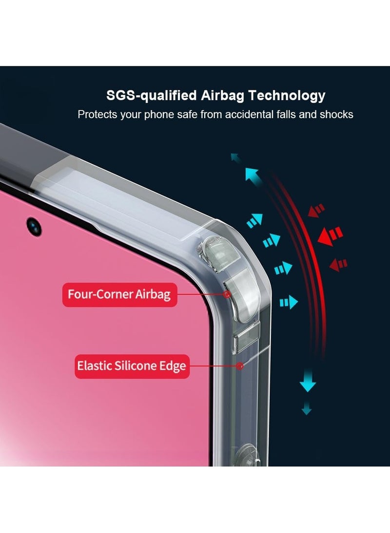 general Case Compatible OPPO A5x 5G/4G 【AIRBAG PROTECTION】 Transparent Case Camera Lens Protection PC+TPU Shockproof Bumper Protection Back Cover - Image 2