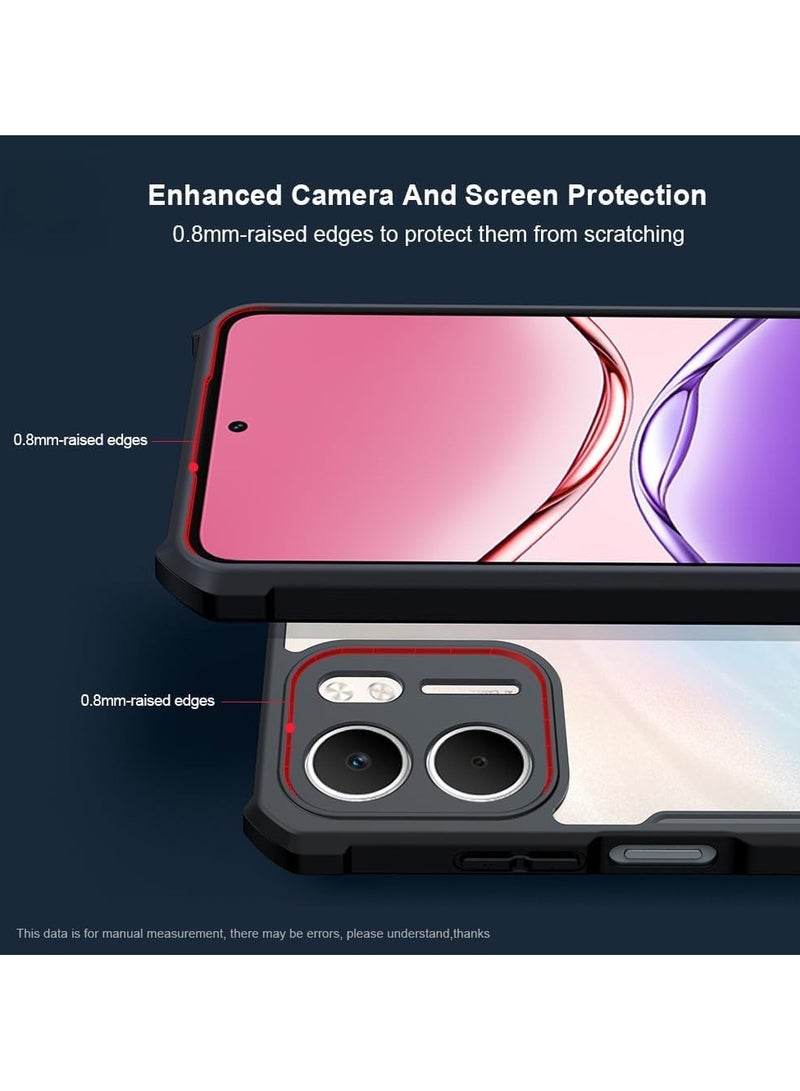 general Case Compatible OPPO A5x 5G/4G 【AIRBAG PROTECTION】 Transparent Case Camera Lens Protection PC+TPU Shockproof Bumper Protection Back Cover - Image 3