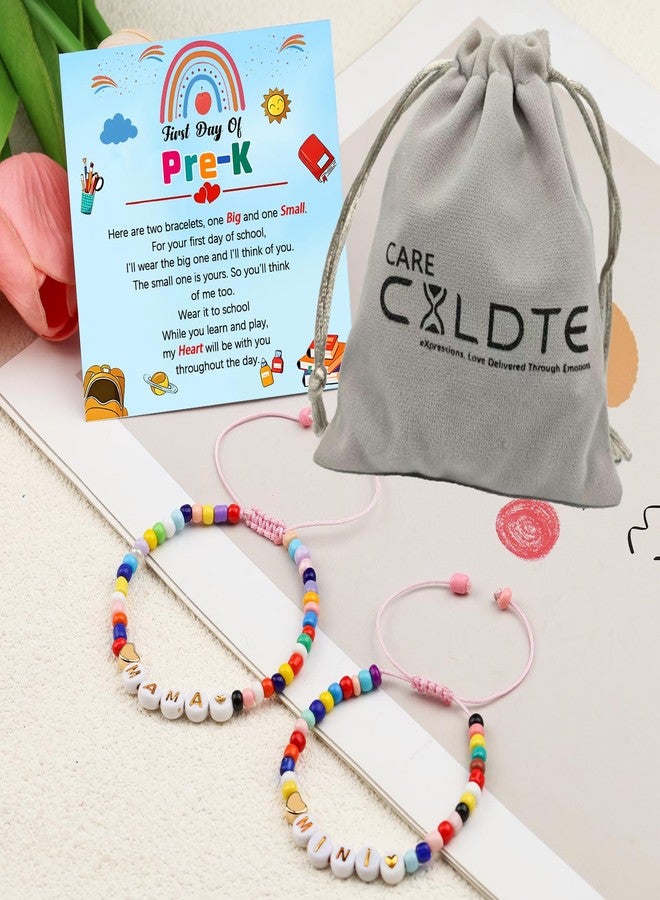 CXLDTE Back to School Gifts First Day of Preschool Pre K Bracelet Gift Mom Mother Daughter Mommy and Me Bracelets Back to School Essentials Stuff Decorations Deals for Girls Kids Daughter - Image 5